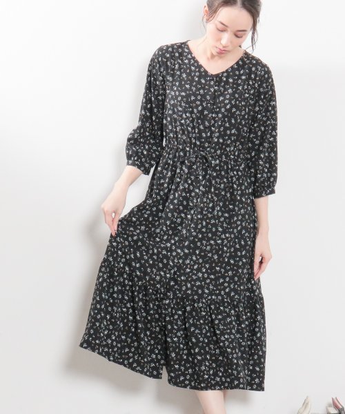 ティアード切替ワンピース Web限定llサイズ有 ハニーズ Honeys Magaseek