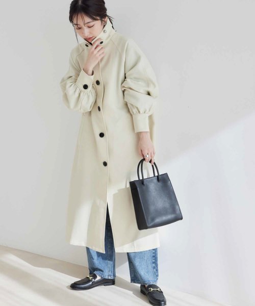 Web限定 着こなし自在 スタンドカラー ステンカラーコート ２way ビザビ Vis A Vis Magaseek