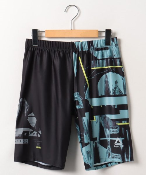 VacaSta Swimwear(men)(バケスタ　スイムウェア（メンズ）)/【REEBOK】ルーズスパッツ/ブラック×グリーン