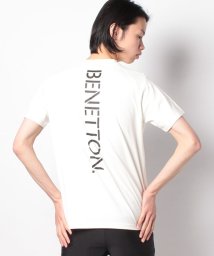VacaSta Swimwear(men)(バケスタ　スイムウェア（メンズ）)/【BENETTON】バックプリント半袖ＴＥＥ/ホワイト