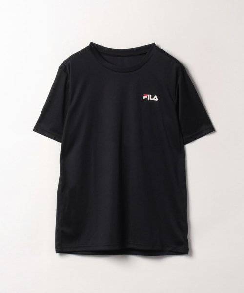 fila(men)(フィラ（メンズ）)/【フィラ】ＰＥメッシュベーシック半袖Ｔ/ブラック