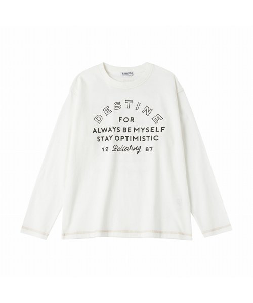 MAC HOUSE(kid's)(マックハウス（キッズ）)/T－GRAPHICS ティーグラフィックス ビッグシルエットロングスリーブTシャツ PMHTG22S06G/ホワイト