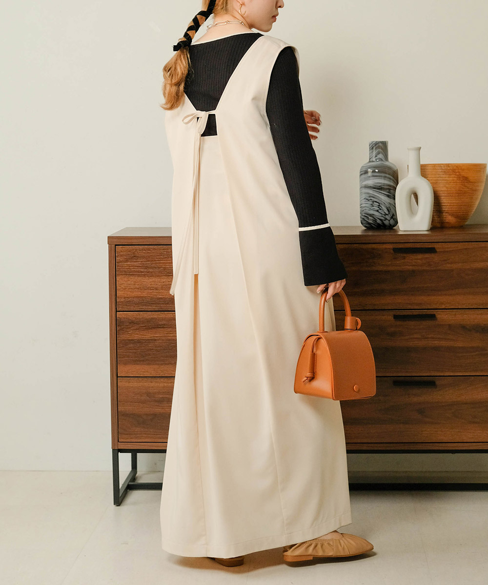 低身長さん 高身長さんも選べる着丈 前後2wayジャンパースカート バブ Bab Magaseek