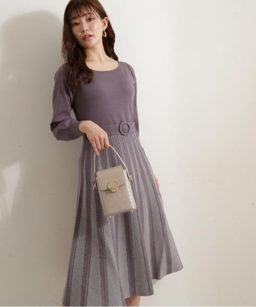 セール レースジャガードニットワンピース プロポーション ボディドレッシング Proportion Body Dressing Magaseek