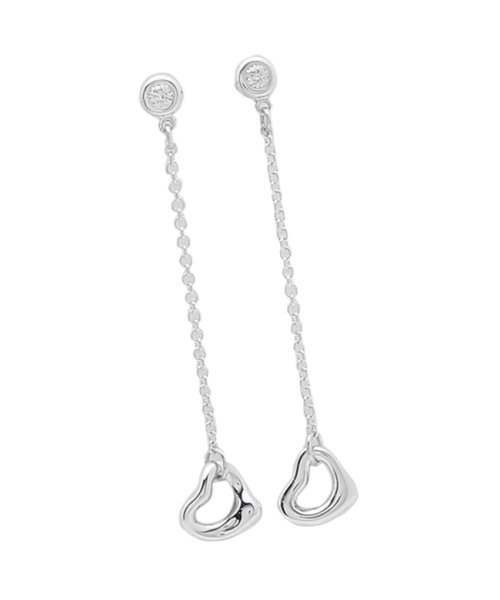 22新入荷 ドロップ オープンハート バイザヤード エルサペレッティ アクセサリー ピアス ティファニー シルバー Tiffany Co レディース アクセサリー App Zen Com