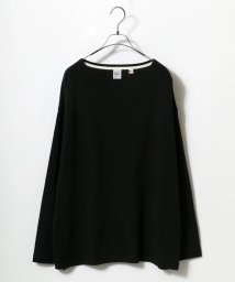 ANPAS(ANPAS)/【ANPAS】USA cotton Wide Silhouette Basque Shirt/USAコットン ワイドシルエット バスクシャツ メンズ ロンT/ブラック