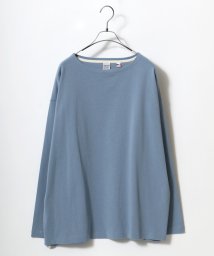 ANPAS(ANPAS)/【ANPAS】USA cotton Wide Silhouette Basque Shirt/USAコットン ワイドシルエット バスクシャツ メンズ ロンT/サックス