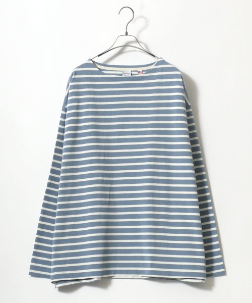 ANPAS(ANPAS)/【ANPAS】USA cotton Wide Silhouette Basque Shirt/USAコットン ワイドシルエット バスクシャツ メンズ ロンT/柄F