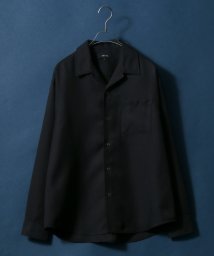 ANPAS/【ANPAS】オーバーサイズ ツイル オープンカラーシャツ メンズ シャツ 長袖 開襟シャツ/504522765