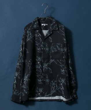 ANPAS/【ANPAS】オーバーサイズ 総柄 オープンカラーシャツ 長袖シャツ /504522769