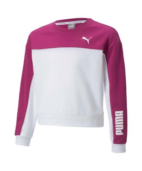 PUMA(プーマ)/キッズ モダン スポーツ クルーネック 120－160cm/FESTIVALFUCHSIA