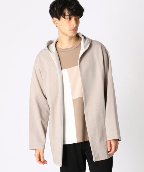 セール ダブルフェイス フード付き カーディガン コムサイズム メンズ Comme Ca Ism Mens Magaseek