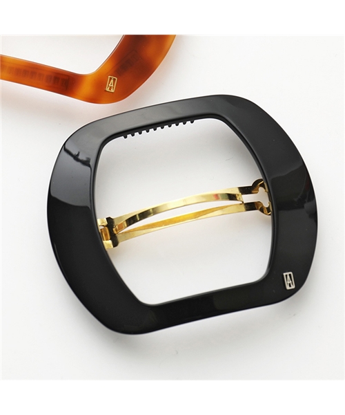 正規販売店 Alexandre De Paris アレクサンドル ドゥ パリ 8 03 Catogan Basic スクエア バレッタ