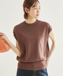 ROPE' PICNIC(ロペピクニック)/Beauty knit/【WEB限定】ウエストマークフレンチニットプルオーバー/ブラウン（22）