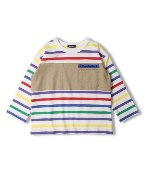 セール 子供服 Moujonjon ムージョンジョン ボーダー切替長袖tシャツ 80cm 140cm M ムージョンジョン Moujonjon Magaseek セール 子供服 Moujonjon ムージョンジョン ボーダー切替長袖tシャツ 80cm 140cm M ムージョンジョン Moujonjon Magaseek