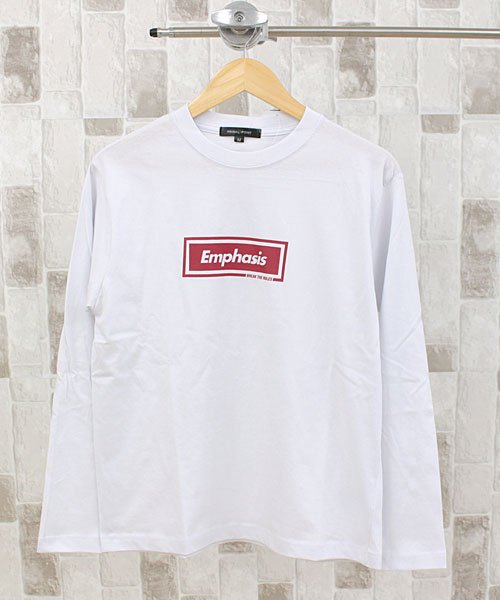 TopIsm(トップイズム)/メンズ ロングTシャツ カットソー 長袖 Tシャツ アメカジ カレッジロゴ ミリタリー ロゴ フォト プリント/ホワイト系2