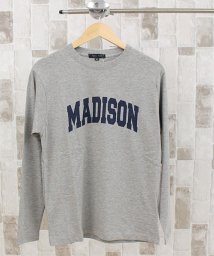 TopIsm(トップイズム)/メンズ ロングTシャツ カットソー 長袖 Tシャツ アメカジ カレッジロゴ ミリタリー ロゴ フォト プリント/グレー