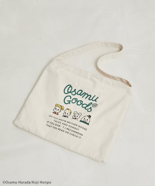 ROPE PICNIC PASSAGE(ロペピクニック パサージュ)/【OSAMU GOODS × ROPE' PICNIC】キャンバスワンショルダーバッグ/グリーン系（35）