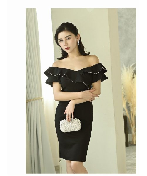 セール Dayspiece オフショルドレス 韓国ドレス スカートセットアップ タイトドレス 袖付き リューユ Rew You Magaseek
