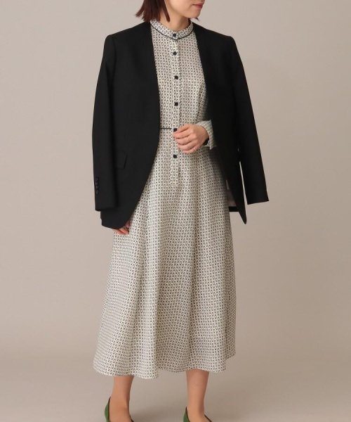 セール 幾何学柄プリントワンピース 洗える アンタイトル Untitled Magaseek