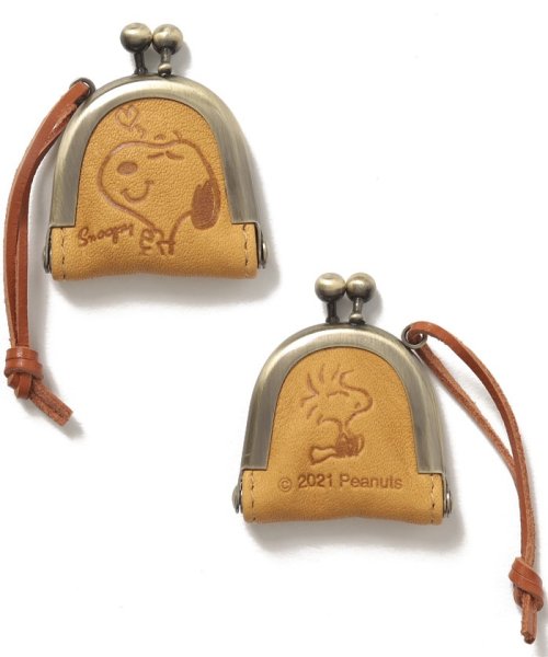 がま口 ミニ スヌーピー Snoopy Leather Collection Magaseek