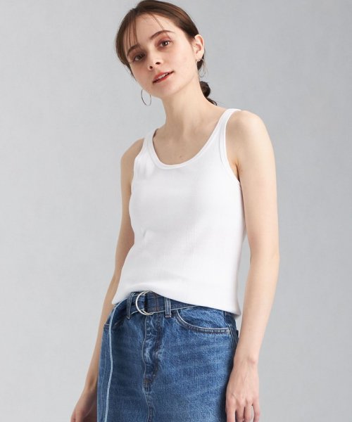 別注 Miller ミラー ノースリーブ カップ付き カットソー タンクトップ ボーダー グリーンレーベルリラクシング Green Label Relaxing Magaseek