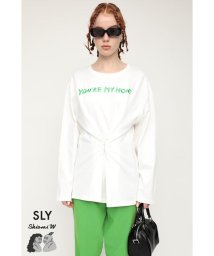 SLY(スライ)/SHIOMIWADA x SLY HOOKED Tシャツ/O/WHT1