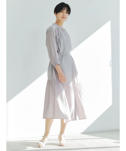 ベルト付きギャザーワンピース イェッカ ヴェッカ Yecca Vecca Magaseek ベルト付きギャザーワンピース イェッカ ヴェッカ Yecca Vecca Magaseek