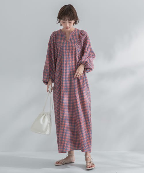 F By Rosso ギンガムチェックスキッパーワンピース Urban Research Rosso Urban Research Rosso Magaseek