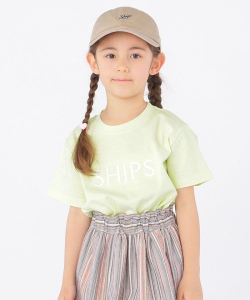 SHIPS KIDS(シップスキッズ)/SHIPS KIDS:SHIPS ロゴ TEE(100～160cm)/クリーム