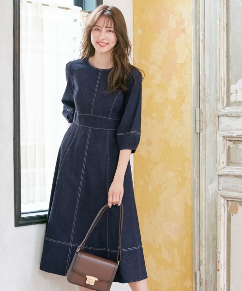 洗える レディモードデニム ワンピース エニィ スィス Anysis Magaseek