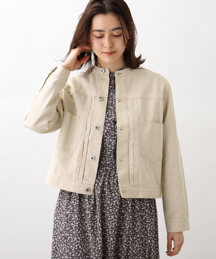 セール S 3l ノーカラーデニムジャケット グローブ Grove Magaseek