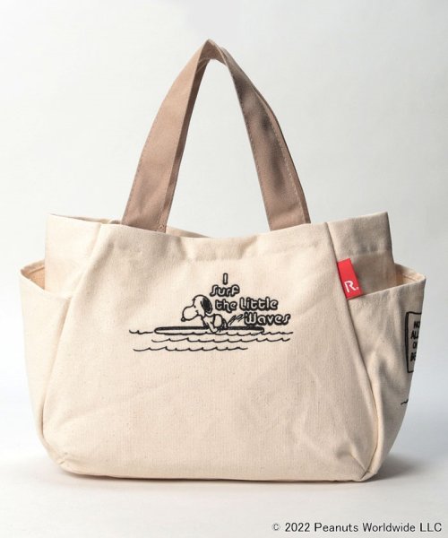 Snoopy スヌーピー 小さめ キャンバス トートバッグ Ip デリ Peanuts 7d 22 ｒｏｏｔｏｔｅ Rootote Magaseek