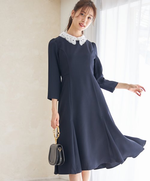 取り外し可能なレース襟付きマーメイドワンピース トッコクローゼット Tocco Closet Magaseek 取り外し可能なレース襟付きマーメイドワンピース トッコクローゼット Tocco Closet Magaseek