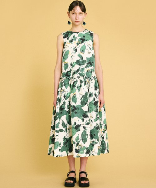 セール Summer Garden ギャザーワンピース ランバンオンブルー Lanvin En Bleu Magaseek