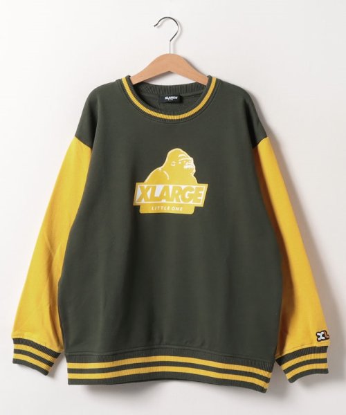 XLARGE KIDS(エクストララージ　キッズ)/2トーンOGゴリラトレーナー/グリーン