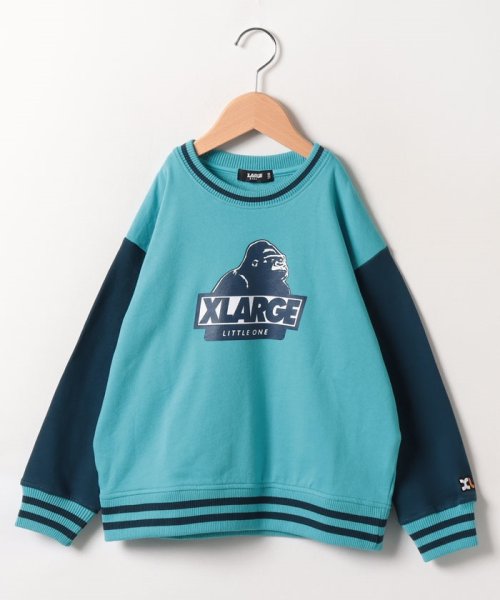 XLARGE KIDS(エクストララージ　キッズ)/2トーンOGゴリラトレーナー/ライトブルー