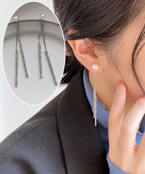 セール ピアス レディース 揺れる キラキラ ピアス 結婚式 イヤリング パーティーピアス ショッピングゴー Shoppinggo Magaseek