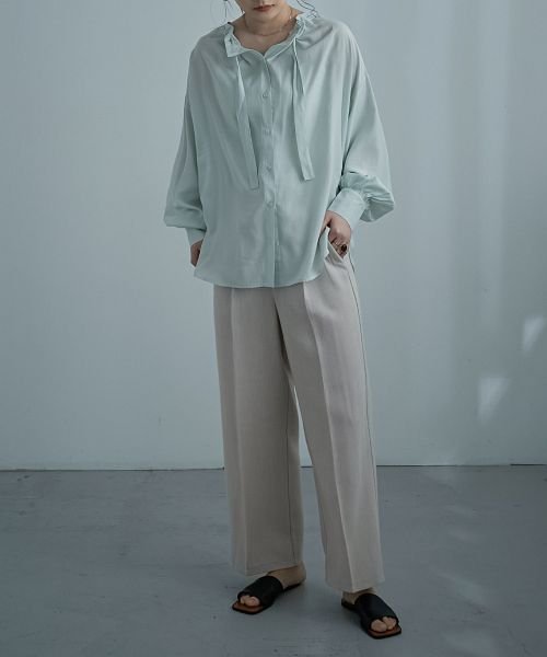 クラシカルに上品にきまる大人ボウタイブラウス レディース トップス シャツ ブラウス ボウタイシャツ 長袖 リボン トップス 羽織り シャツブラウス ゆったり ファッションレター Fashion Letter Magaseek