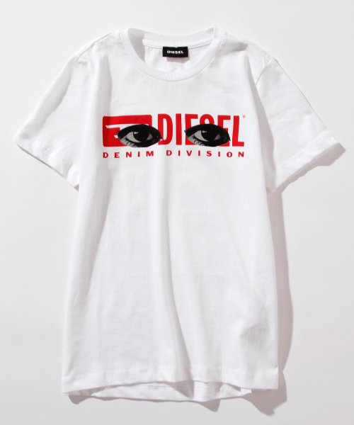 DIESEL(DIESEL)/DIESEL（ディーゼル）Kids & Junior プリント半袖 Tシャツ カットソー/ホワイト