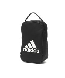 Adidas(アディダス)/アディダス シューズケース キッズ adidas シューズバッグ 靴入れ 上履き入れ 男の子 女の子 小学生 軽量 5L ファスナー 63293 新作/ブラック