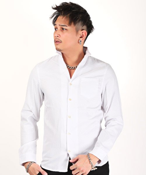 セール ブロックチェックイタリアンカラーシャツ イタリアンカラーシャツ メンズ 長袖シャツ ブロックチェック ラグスタイル Luxstyle Magaseek