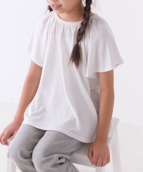 OMNES(オムネス)/【OMNES】キッズTRPUプルオーバーデザインTシャツ/ホワイト