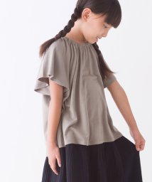 OMNES(オムネス)/【OMNES】キッズTRPUプルオーバーデザインTシャツ/グレージュ