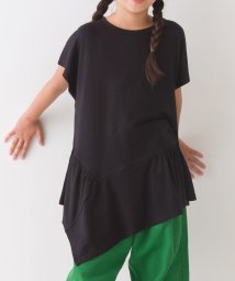 OMNES(オムネス)/【OMNES】キッズTRPUプルオーバーデザインTシャツ/ブラック系1
