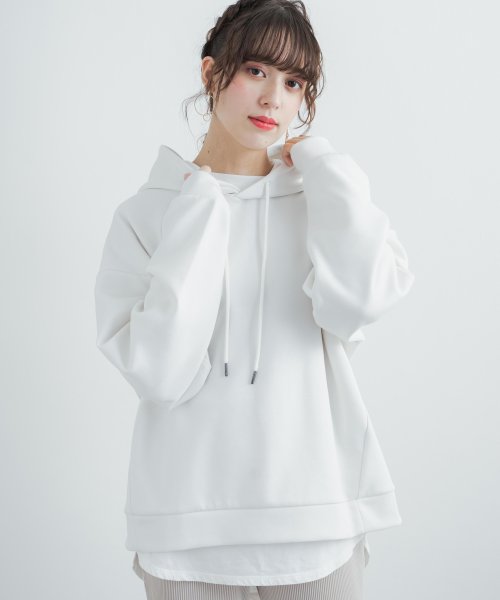 プルオーバーパーカー メンズ レディース フーディ ダンボールニット ビッグシルエット オーバーサイズ カジュアル ストリート 無地 シンプル ペア お揃い プ ロッキーモンロー Rocky Monroe Magaseek