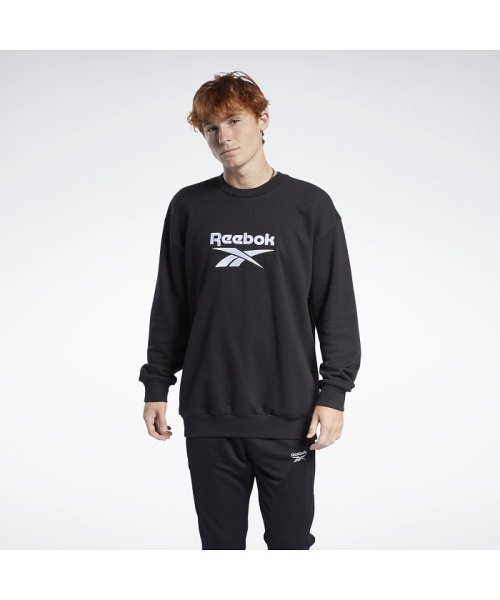 Reebok(リーボック)/クラシックス ベクター クルー スウェットシャツ / Classics Vector Crew Sweatshirt/ブラック