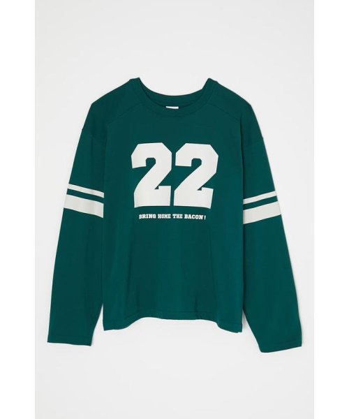 moussy(マウジー)/NUMBERING LS Tシャツ/GRN