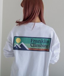 GLOSTER(GLOSTER)/【Franklin Climbing】エッセンシャルボックスロゴ バックプリントロンT/ホワイト