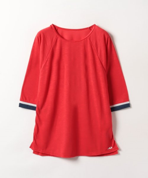 FILA(フィラ（スイムウェア）)/【フィラ】レディース　ハンソデTシャツ/レッド